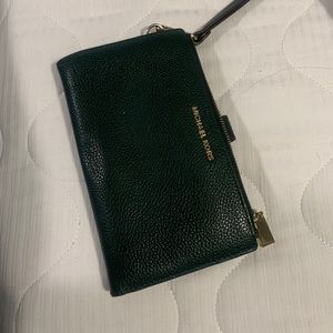 Michael Kors Green Wristlet